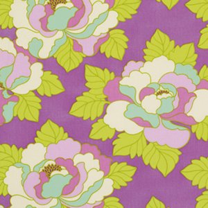 Heather Bailey Lottie Da Fabric - Go-Go Rose - Purple