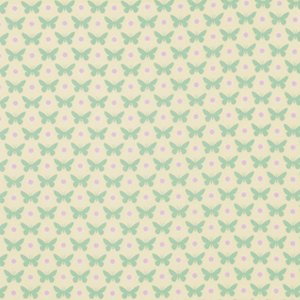 Heather Bailey Lottie Da Fabric - Butterfly Dot - Cream