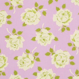 Heather Bailey Lottie Da Fabric - Vintage Rose - Pink