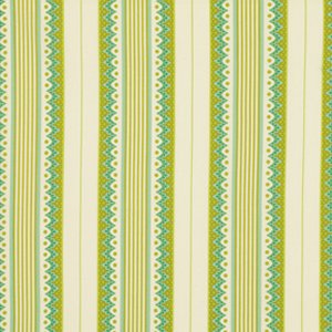 Heather Bailey Lottie Da Fabric - Carousel Stripe - Olive