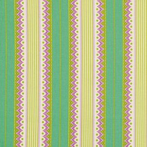 Heather Bailey Lottie Da Fabric - Carousel Stripe - Turquoise