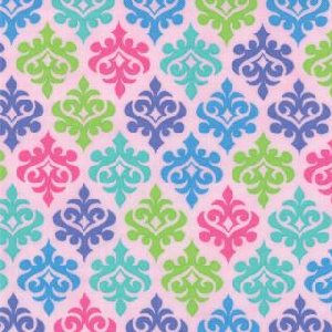 Me and My Sister Giggles Fabric - Wallpaper - Giggle Pink (22205 11)