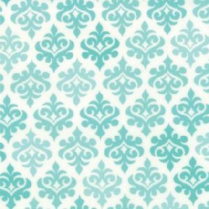 Me and My Sister Giggles Fabric - Wallpaper - Firecracker Turquoise (22205 15)