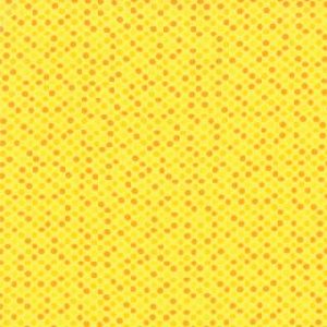 Me and My Sister Giggles Fabric - Giggly Dots - Bang Yellow (22206 16)