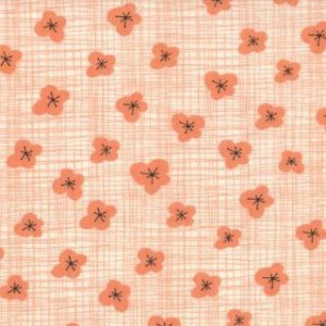 Kate & Birdie Bluebird Park Fabric - Magnolia - Peach (13106 14)