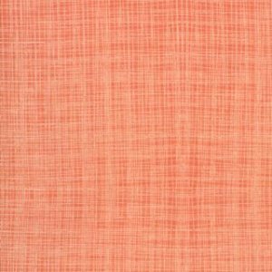 Kate & Birdie Bluebird Park Fabric - Linen Texture - Tangerine (13108 21)