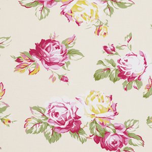 Tanya Whelan Sunshine Roses Fabric - Sunshine Roses - Ivory