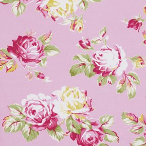 Tanya Whelan Sunshine Roses Fabric - Sunshine Roses - Pink