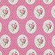 Tanya Whelan Sunshine Roses - Old Time Rose - Pink Fabric photo