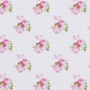 Tanya Whelan Sunshine Roses Fabric - Hanky Rose - Pink