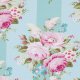 Tanya Whelan Sunshine Roses - Picnic Bouquet - Blue Fabric photo