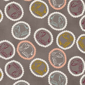 Valori Wells Bridgette Lane Fabric - Bouncing Elephants - Honey