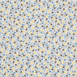 Jenean Morrison Wishing Well Fabric - Floral Ditsy - Blue