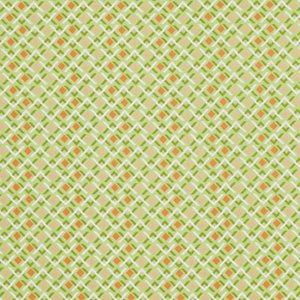 Jenean Morrison Wishing Well Fabric - Diamond Geo - Green