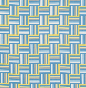 Jenean Morrison Wishing Well Fabric - Ladder Stripe - Blue