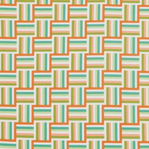 Jenean Morrison Wishing Well Fabric - Ladder Stripe - Orange