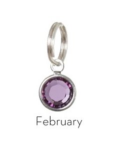 Anna Bee Jewelry Birthstone Stitch Markers - 02 - February