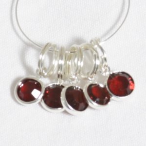 Anna Bee Jewelry Birthstone Stitch Marker Sets - 01 - January Set