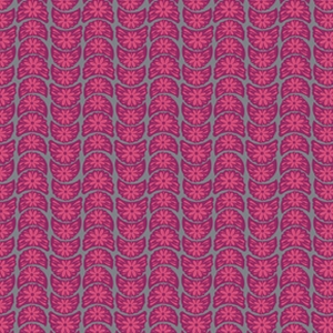 Anna Maria Horner True Colors Fabric - Crescent Bloom - Fuchsia