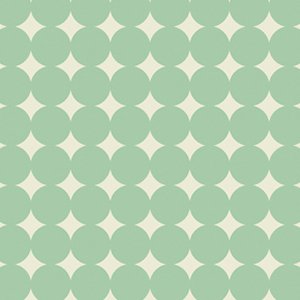 Heather Bailey True Colors Fabric - Mod Dot - Aqua