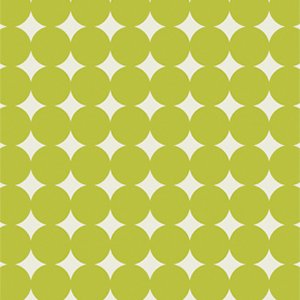 Heather Bailey True Colors Fabric - Mod Dot - Olive