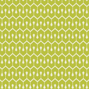 Heather Bailey True Colors Fabric - New Wave - Olive