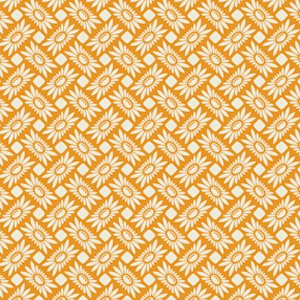 Heather Bailey True Colors Fabric - Picnic Daisy - Tangerine