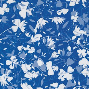 Jenean Morrison True Colors Fabric - Flowers - Blue
