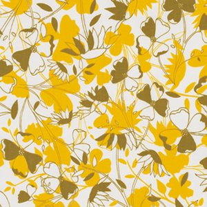 Jenean Morrison True Colors Fabric - Flowers - Gold