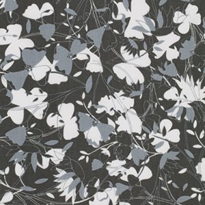 Jenean Morrison True Colors Fabric - Flowers - Gray