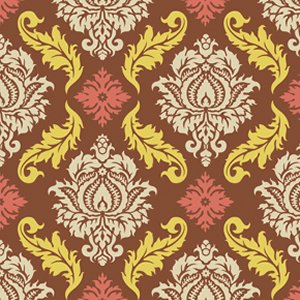 Joel Dewberry True Colors Fabric - Damask - Maple