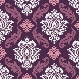 Joel Dewberry True Colors Fabric - Damask - Violet