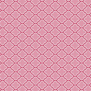 Joel Dewberry True Colors Fabric - Lodge Lattice - Pink