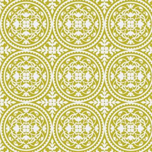 Joel Dewberry True Colors Fabric - Scrollwork - Green