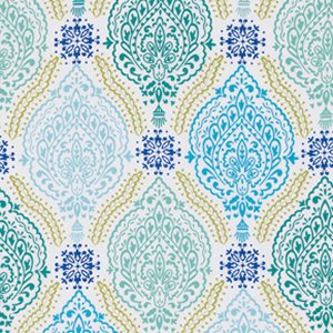 Dena Designs Little Azalea Fabric - Delphine - Aqua