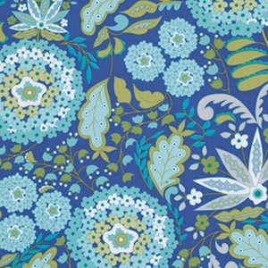 Dena Designs Little Azalea Fabric - Lantana - Aqua