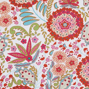 Dena Designs Little Azalea Fabric - Lantana - Red