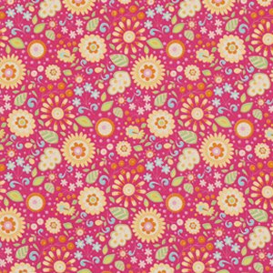 Dena Designs Little Azalea Fabric - Petunia - Pink