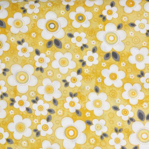 AdornIt Crazy for Daisies Fabric - Daisy Darling - Yellow