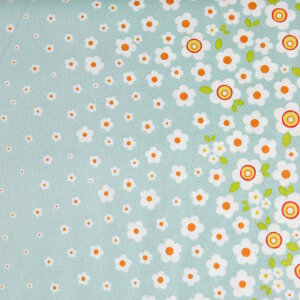 AdornIt Crazy for Daisies Fabric - Daisy Ombre - Teal