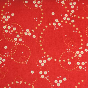 AdornIt Crazy for Daisies Fabric - Daisy Scatter - Cherry