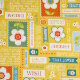 AdornIt Crazy for Daisies - Daisy Wordplay - Juicy Fruit Fabric photo