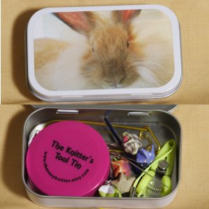 The Sexy Knitter Knitter's Tool Tins - Angora Rabbit