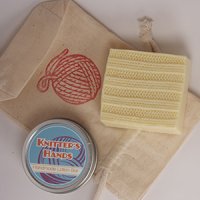 Alsatian Soaps & Bath Products Knitter's Hands Holiday Gift Bag