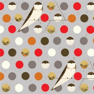 Birch Fabrics Charley Harper Fabric - Bank Swallow - Fall