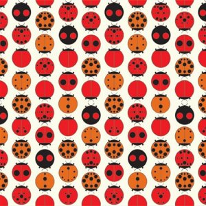 Birch Fabrics Charley Harper Fabric - Ladybugs