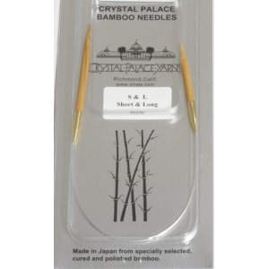 Crystal Palace Short & Long Bamboo Circular Needles - US 3 (3.25mm) - 12" Needles