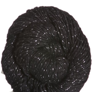 HiKoo SimpliWorsted Metallic Yarn - 304 Black & Silver