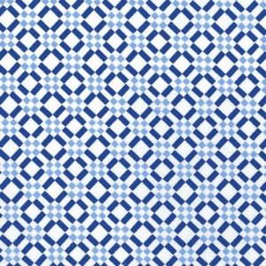 Michael Miller Fabrics Blue & White Fabric - Porcelain Check