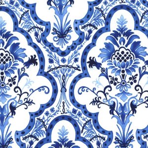Michael Miller Fabrics Blue & White Fabric - Toujours Bleu et Blanc